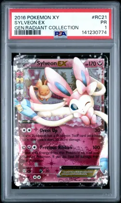 Pokemon Sylveon EX PSA 1 Generations Radiant Collection RC21 - Image 1