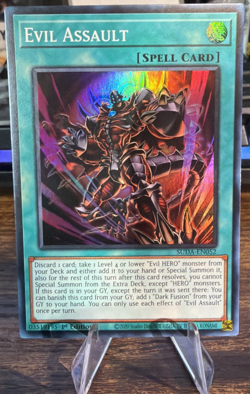 Yu-Gi-Oh! Evil Assault - SUDA - EN052 - Supreme Darkness - Super Rare 1st Ed. NM - Image 1