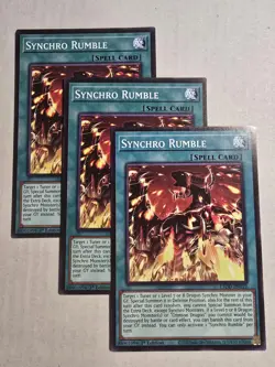 3x Synchro Rumble 1st Edition Common L5DD-ENY22 Yu-Gi-Oh! - Image 1
