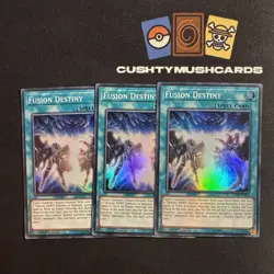 YUGIOH FUSION DESTINY SUPER RARE DANE-EN054 1ST EDITION X3 - Image 1