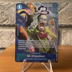 Bandai One Piece CCG Mr.3 Galdino OP09-056 Alternate Art Foil Rare Vol.2 - Image 1