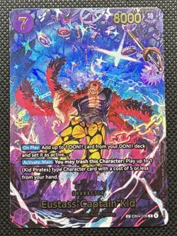 One Piece Eustass "Captain" Kid EB04-039 Full Art Foil Character Card 8000 Power - Image 1