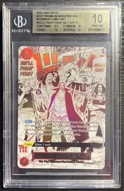 One Piece - Come On!! We'll Fight You!! OP09-020 - Premium Booster Vol. 2 BGS 10 - Image 2