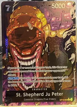 One Piece CCG - St. Shepherd Ju Peter (Alt Art) OP13-084 SR - NM English Foil - Image 1