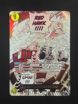 Gum-Gum Fire-Fist Pistol Red Hawk (Alt Art) OP11-114 English - One Piece TCG - Image 1