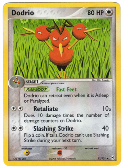 Dodrio 33/101 EX Hidden Legends Reverse Holo Uncommon Pokemon Card - Image 1
