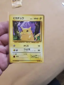 LP Pikachu Common Base Set No.025 1999 Vintage Japanese Pokemon Card LP - Image 1