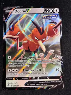 Dodrio V 201/264 Fusion Strike NM Ultra Rare Pokemon Card - Image 1