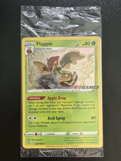 SEALED Flapple - 022/192 - EB Games Promo - Pokemon Card - NM (A) - Image 1