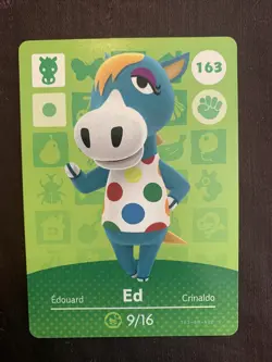 Animal Crossing Amiibo Card Series 2 Ed #163 163-GM-AOE LP Ships Fast - Image 1