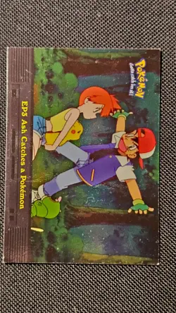 1998 Pokemon Holo Foil card Gotta Catch Em All-EP3 Ash catches a Pokemon - LP - Image 2