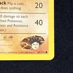 Pokemon TCG Brock's Diglett Basic Card Gym Challenge 67/132 Common Wizards 2000 - Image 4