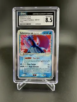 Pokemon CGC 8.5 Salamence EX Dragon Frontiers Holo Card 98/101 - Image 1