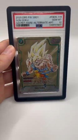 Dragon Ball Super Card Game Son Goku Secret Rare Alt Art FB05-119 PSA 10 - Image 2