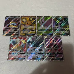 Pokemon TCG 7 Card Lot Sun & Moon GX Ultra Rare LP-NM - Image 1