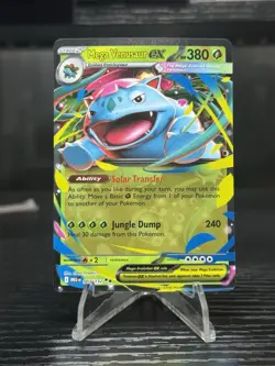 Pokemon Card - Mega Venusaur ex 003/132 Mega Evolution - NM - Image 1