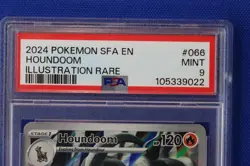 2024 Pokemon HOUNDOOM Card #066 ILLUSTRATION RARE Shrouded Fable EN PSA Mint 9 - Image 3