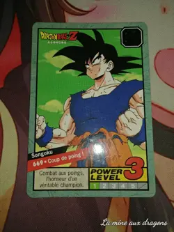 Carte Dragon Ball Z Carddass Grand Combat 669 Power Level Super Battle card Goku - Image 1