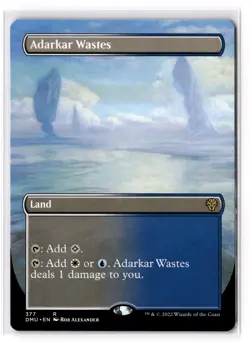 Adarkar Wastes (Borderless) 377 Dominaria United Normal NM - Image 1