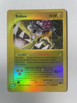 Raikou 28/144 Reverse Holo Rare Skyridge Pokemon Card - Image 1
