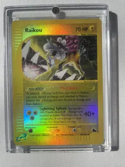 Raikou 28/144 Reverse Holo Rare Skyridge Pokemon Card - Image 3