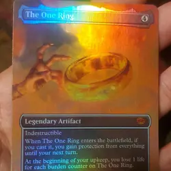 Wizards of the Coast The One Ring Borderless Foil Promo Artifact #451 MTG - Image 1