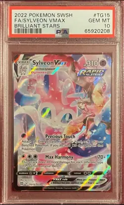 PSA 10 Sylveon VMAX TG15 - Brilliant Stars Full Art Trainer Gallery Pokemon SWSH - Image 1