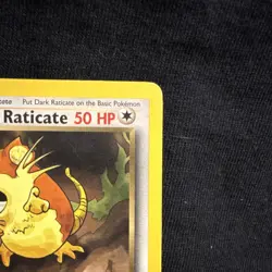 Pokemon TCG Dark Raticate 50 HP Team Rocket 51/82 Single Card 2000 - Image 3