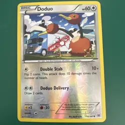 Pokemon Card Doduo 116/162 Reverse Holo XY BREAKthrough 2015 - Image 1