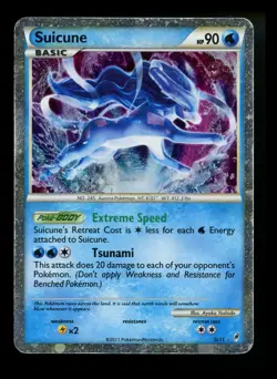 Suicune SL11 SHINY Call of Legends 2011 Holo Rare Pokemon Card TCG - Image 1