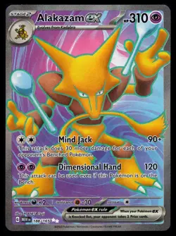 Alakazam ex 188/165 Pokemon Scarlet Violet 151 Ultra Rare Full Art NEAR MINT NM - Image 1
