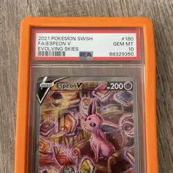 PSA 10 Espeon V Evolving Skies Full Art Pokemon Sword & Shield (2021) - Image 3