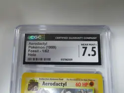 1999 Pokemon Fossil Aerodactyl Holo 1/62 CGC 7.5 - Image 2