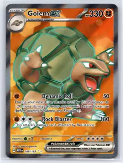 Golem ex 189/165 - Pokemon SV: 151 - Ultra Rare - NM - Image 1