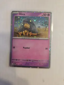 Abra 063/165 151 Cosmos Holo Promo SWIRL Pokemon TCG NM - Image 1