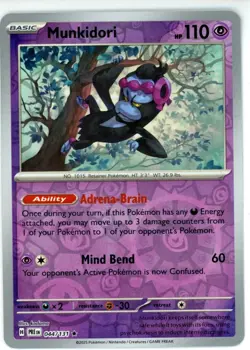 Pokemon TCG Munkidori 044/131 Sv: Prismatic Evolutions Reverse Holo - Image 1
