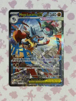 Mega Lucario EX Pokemon TCG Me01 Mega Evolution 179/132 Special Rare Holo - Image 1