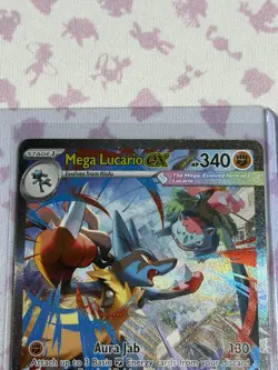 Mega Lucario EX Pokemon TCG Me01 Mega Evolution 179/132 Special Rare Holo - Image 4