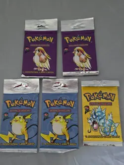 Pokemon "BASE set 2" Factory Sealed Booster Packs (Lot of 5) - Image 1