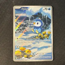 Pokemon TCG - Piplup Illustration Rare - Phantasmal Flames 98/94 NM - Image 1