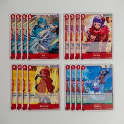 One Piece TCG EB03 Heroines Edition 117 Cards Common Playsets & Vivi Leader Card - Image 3
