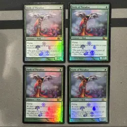 Birds Of Paradise X4 MTG Buy a Box Promo FOIL played - Image 1