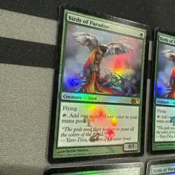Birds Of Paradise X4 MTG Buy a Box Promo FOIL played - Image 3