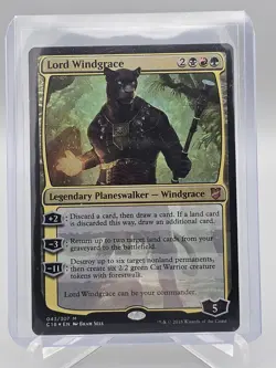 MTG Lord Windgrace 043/307 Mythic Rare Commander 2018 C18 Planeswalker Holo NM - Image 1