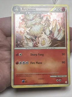 LP Arcanine 1/123 Holofoil HeartGold & SoulSilver AUTHENTIC Pokemon Card - Image 3