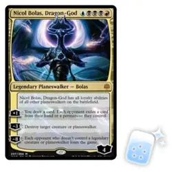 NICOL BOLAS, DRAGON-GOD War Of The Spark WAR Planeswalker Magic MTG MINT CARD - Image 1