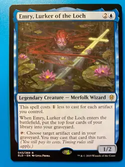 MTG 1x Emry, Lurker of the Loch 43 Throne of Eldraine Magic the Gathering x1 NM - Image 1