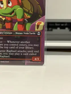 Teenage Mutant Ninja Turtles Raphael, Most Attitude TMT 0199 Uncommon Red Wizar… - Image 3