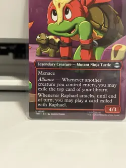 Teenage Mutant Ninja Turtles Raphael, Most Attitude TMT 0199 Uncommon Red Wizar… - Image 4