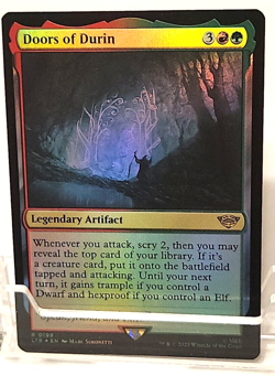 MTG FOIL Doors of Durin The Lord of the Rings: Tales of Middle-earth 0199 - Image 1